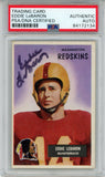 Eddie LeBaron Autographed/Signed 1955 Bowman #26 Trading Card PSA Slab 43717