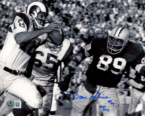 Dave Robinson Autographed/Signed Green Bay Packers 8x10 Photo HOF Beckett 57442