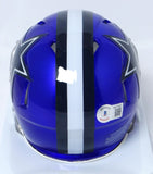 Troy Aikman Autographed Cowboys Flash Mini Helmet - Beckett W Holo *White