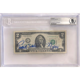 Partick Surtain Autographed Denver Broncos $2 Bill 24 DPOY Slabbed Beckett 55173