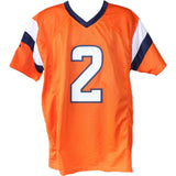 Patrick Surtain Autographed Pro Style sz XL Orange Jersey Beckett Witness 53122