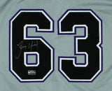 Dennis Quaid Signed Tampa Bay Custom Gray Morris MLB Jersey