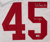 Archie Griffin Ohio State Signed White Football Jersey HT 1974/75 BAS