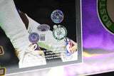 Larry Bird/Magic Johnson Autographed 16x20 Photo Lighted Shadowbox Beckett COA