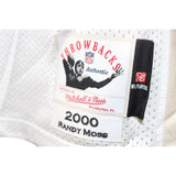 Randy Moss Signed Minnesota Vikings M&N sz 52 00 White Jersey Insc Beckett 50866