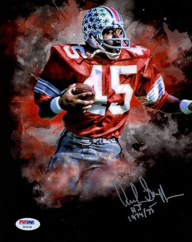 Archie Griffin Autographed Ohio State Buckeyes 8x10 Photo HT 1974/75 PSA 42498