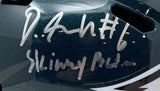 Devonta Smith Signed Eagles FS Speed Replica Helmet Skinny Batman Fanatics