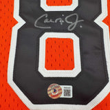 Autographed/Signed Cal Ripken Jr. Baltimore Orange Baseball Jersey Beckett COA