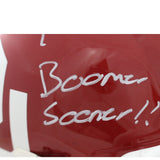 John Mateer Autographed Oklahoma Sooners Pro Helmet Boomer Beckett WIT 58312