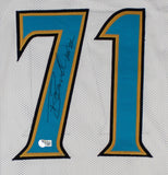 Tony Boselli Signed Jaguars Jersey (Beckett) Jacksonville 1st Ever Draft Pick OT