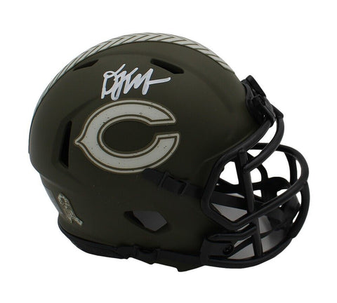 DJ Moore Signed Chicago Bears Speed Salute To Service NFL Mini Helmet