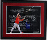Albert Pujols Autographed & Inscribed 16x20 Photo Framed- LA Angels Fanatics COA
