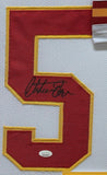 FRAMED KANSAS CITY CHIEFS CHRISTIAN OKOYE AUTOGRAPHED SIGNED JERSEY JSA COA