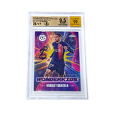Bradley Barcola Signed 2023 Topps Chrome UCC Wonderkids Yellow - BGS 9.5 AUTO 10