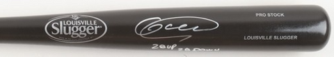 Armando Galarraga Signed Louisville Slugger Bat Inscribed 28 Up 28 Down / Tigers