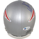 Sony Michel Autographed New England Patriots VSR4 Helmet SB Champs Beckett 53938