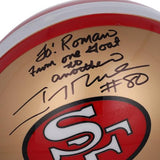 Autographed Jerry Rice 49ers Helmet Fanatics Authentic COA Item#12795833