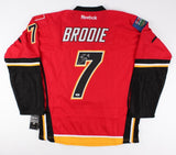 TJ Brodie Signed Calgary Flames Reebok Jersey (Beckett COA) All Star Defensman