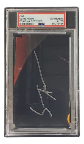 Sean Astin Signed Slabbed Cut Signature PSA/DNA 85076455