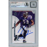 Ray Lewis Autographed/Signed 2008 UD SP #13 Trading Card Beckett 52934