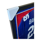 Saquon Barkley Autographed Signed Framed Jersey - JSA Authentication