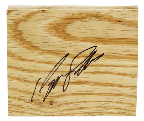 Dominique Wilkins (HAWKS) Signed 5x6 Floor Piece - (SCHWARTZ COA)