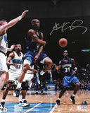Stephon Marbury Autographed Timberwolves 16x20 Passing Photo - Beckett W Holo