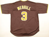 Jackson Merrill Signed San Diego Padres Jersey (Beckett) 2024 MLB All Star C.F.