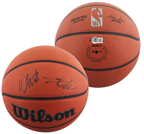 De'Aaron Fox & Malik Monk Authentic Signed Spalding Basketball BAS #BP33080