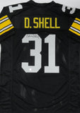 Steelers DONNIE SHELL Signed Custom Replica Black Pittsburgh Jersey AUTO - BAS