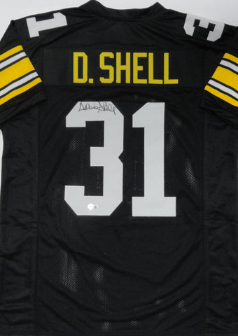 Steelers DONNIE SHELL Signed Custom Replica Black Pittsburgh Jersey AUTO - BAS