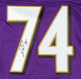 Michael Oher Signed Baltimore Ravens Jersey (JSA) Super Bowl XLVII Champion