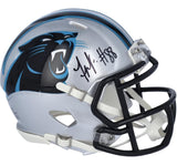 TERRACE MARSHALL Jr. Autographed Carolina Panthers Mini Helmet FANATICS