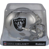 Ashton Jeanty Autographed Las Vegas Raiders Mini Helmet Beckett Witness 55272
