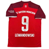 Autographed/Signed Robert Lewandowski Bayern Munich Red Jersey Beckett BAS COA