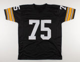 Mean Joe Greene Signed Pittsburgh Steelers Jersey Inscribed HOF 87 (Beckett) D.T