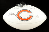 D'Andre Swift & Kyle Monangai Signed Chicago Bears Logo Football (JSA) R.B. Duo
