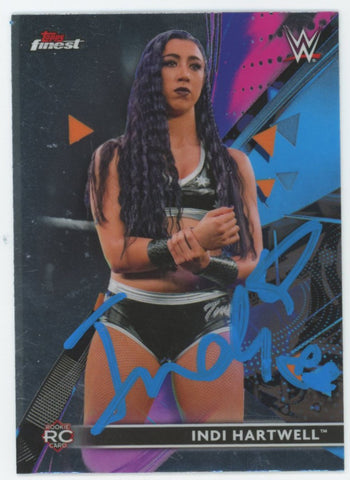 WWE Indi Hartwell Authentic Signed 2021 Topps #84 Rookie Card BAS #BS86698