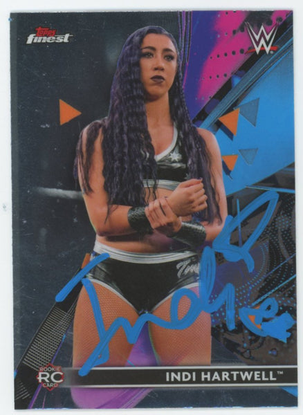 WWE Indi Hartwell Authentic Signed 2021 Topps #84 Rookie Card BAS #BS86698
