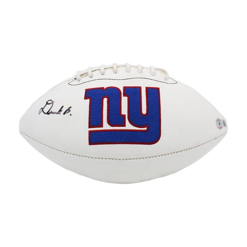 Deonte Banks Autographed Wilson New York Giants Logo Football - Beckett