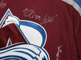 Colorado Avalanche Team Signed Burgandy Fanatics XL Jersey 20 Sigs BAS 37472