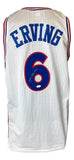 Julius Dr J Erving Philadelphia Signed Alternate White Basketball Jersey JSA