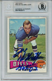 Joe Delamielleure Autographed 1975 Topps #359 HOF Card Slab Beckett 57058