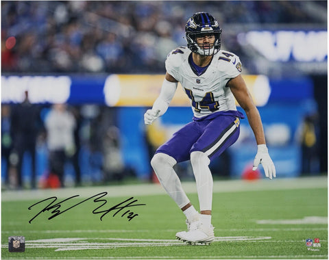 Kyle Hamilton Baltimore Ravens Autographed 16" x 20" Back Peddle Photograph