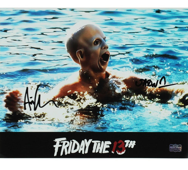 Ari Lehman Signed Friday the 13th Unframed 11x14 Emerging from Water Photo- Insc