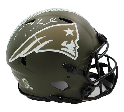 Tom Brady Signed New England Patriots Speed Authentic Salute to Service NFL Helm
