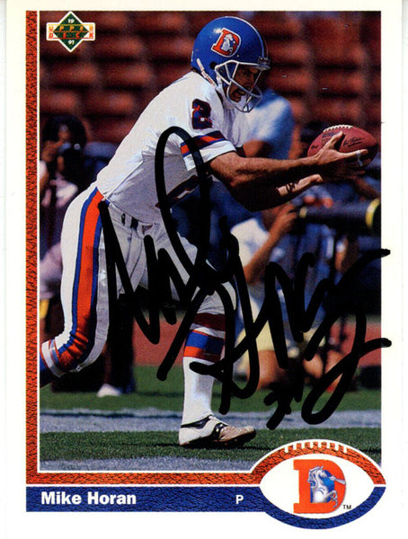 Mike Horan Autographed 1991 Upper Deck #313 Trading Card Beckett 44821