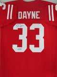 Badgers RON DAYNE #33 Signed Custom Replica Red Jersey AUTO w/ Heisman - JSA