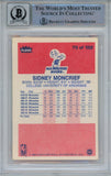 Sidney Moncrief Signed 1986-87 Fleer #75 Rookie Card Beckett 10 Slab 42908