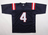 Antonio Gibson Signed New England Patriots Jersey (Beckett) 2020 3rd Rnd Pck /RB